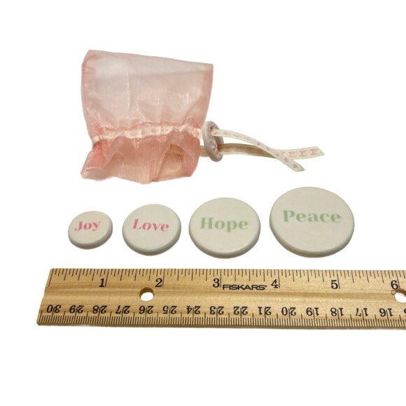 Inspirational Pocket Stones Handmade Polymer Clay Multicolor Pink Green Pastel - Picture 5 of 8